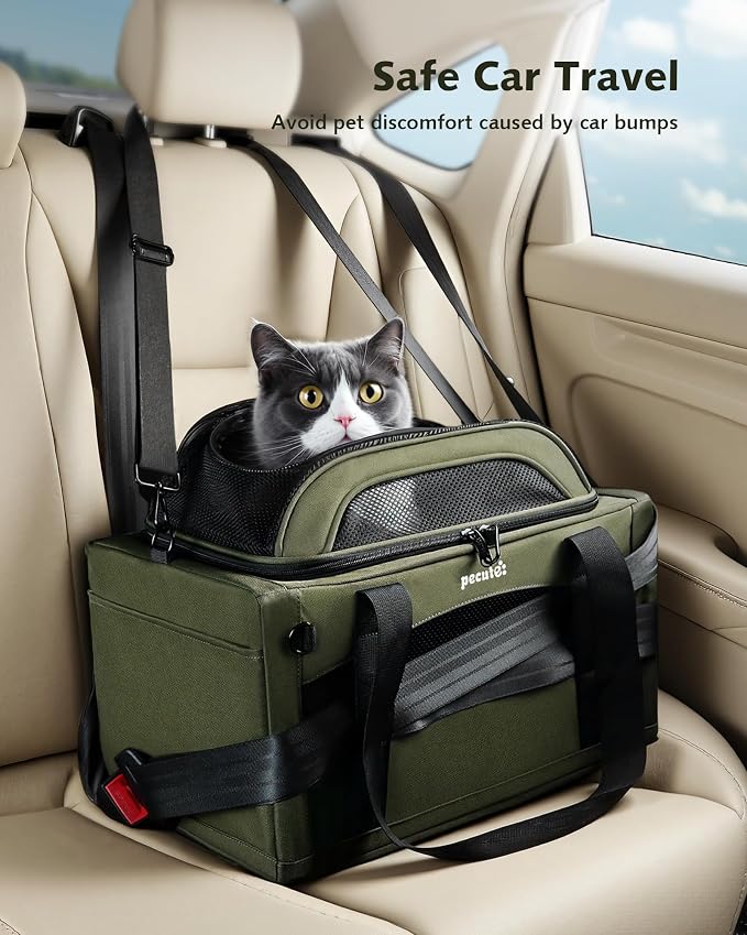 Pecute Expandable Pet Carrier Airline Approved Dog Cat Carrier, Breathable - Image 8