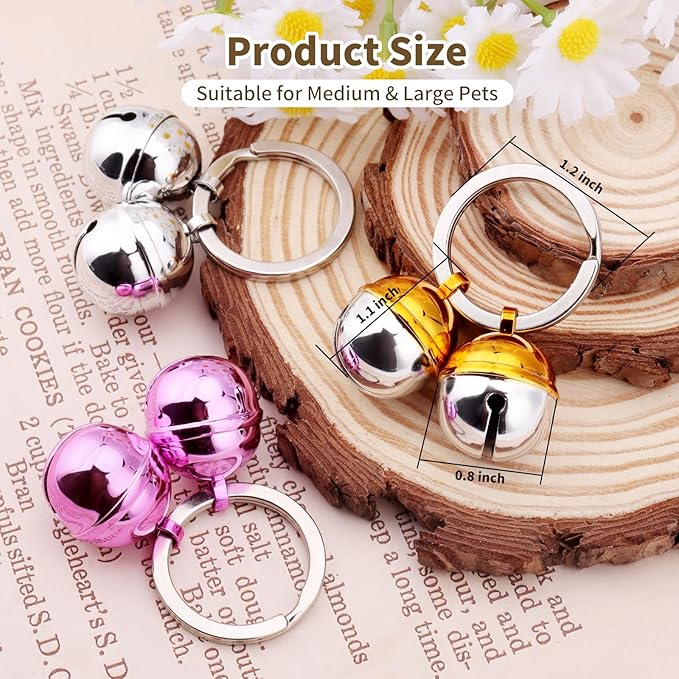 Dog Collar Bells, 2 Pack Extra Loud Dog & Cat Bells - Image 7