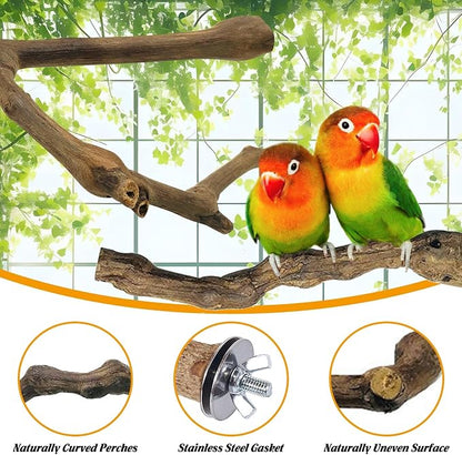 kathson 3pcs Natural Parrot Perch - Image 5