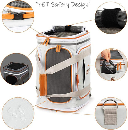 Airline Approved Pet Carrier Backpack Under seat, Soft Unique Dog Purse Travel - Image 5
