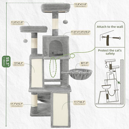 Multi-Level Cat Tree for Indoor Cats, Cat Tower - Image 7