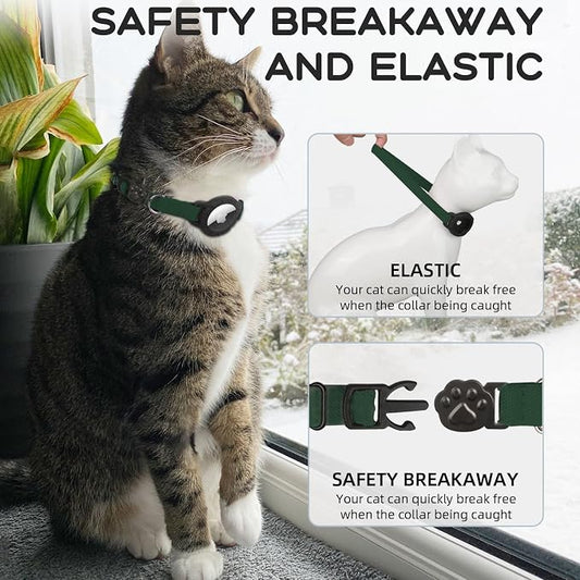 AirTag Cat Collars, Stretchy Collar - Image 2