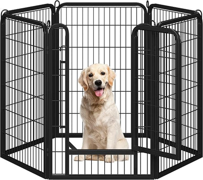 Yaheetech Dog Playpen Outdoor, 40 inch 6 Panels Dog Pen Indoor Heavy Duty Puppy by Yaheetech