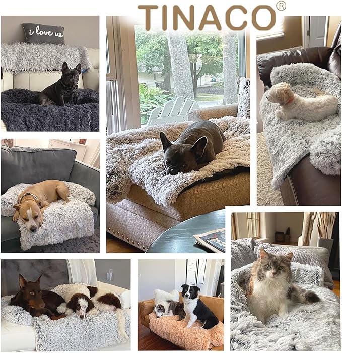 Tinaco Calming Dogs/Cats Bed Mats, Dog Pad Washable Removable Couch Cover - Image 3