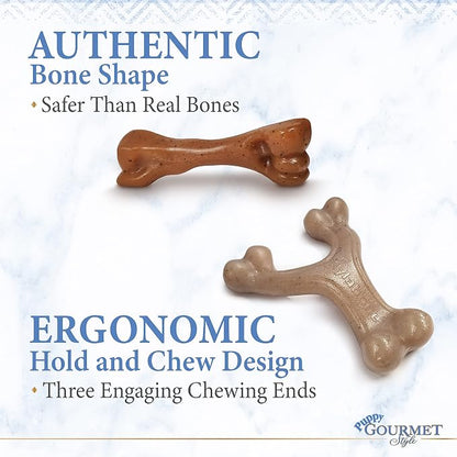 Nylabone Gourmet Style Femur & Wishbone Strong Chew Toy - Image 4