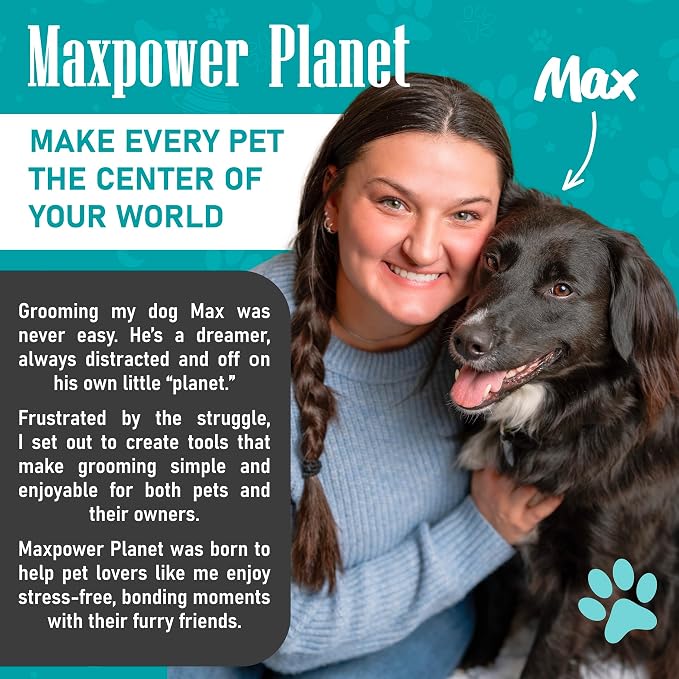 Maxpower Planet Pet Grooming Rake and Mini Pet Hair Remover Tool, Undercoat Rake - Image 9
