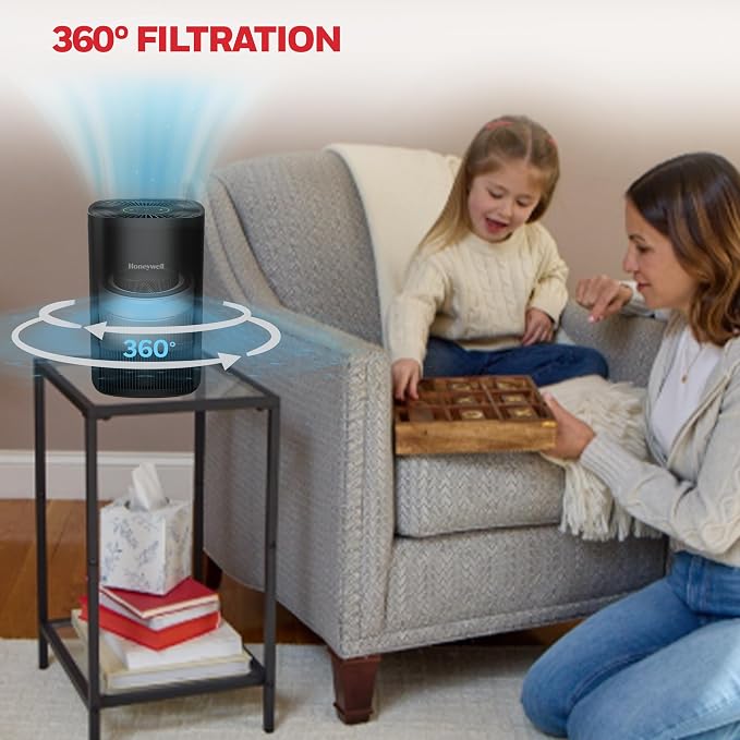 Honeywell Allergen Plus Compact HEPA Small Room Air Purifiers - Image 8