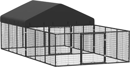 Outdoor Dog Kennel with Dog Fence - Image 2