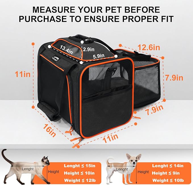 TSA Approved Expandable Cat Carrier - Image 3