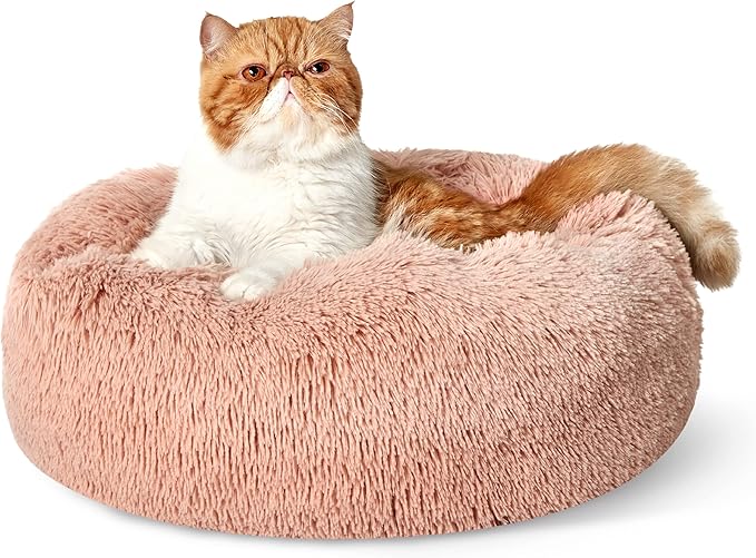 Bedsure Calming Cat Beds for Indoor Cats by BEDSURE