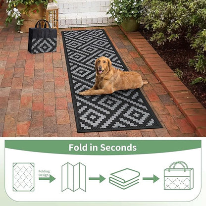 GENIMO Outdoor Rugs 2.5x8 Waterproof, Reversible Mats, Outdoor Area Rug - Image 6