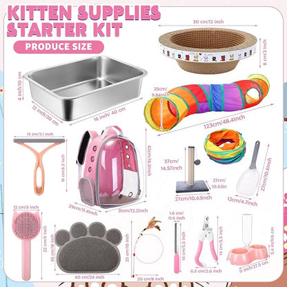 31 Pcs Kitten Supplies Starter Kit Kitten Essentials Starter Kit Include - Image 2