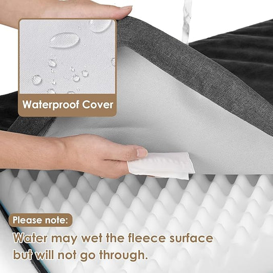 EHEYCIGA Waterproof Dog Bed Orthopedic 41"x27", Memory Foam Pet Bed - Image 2