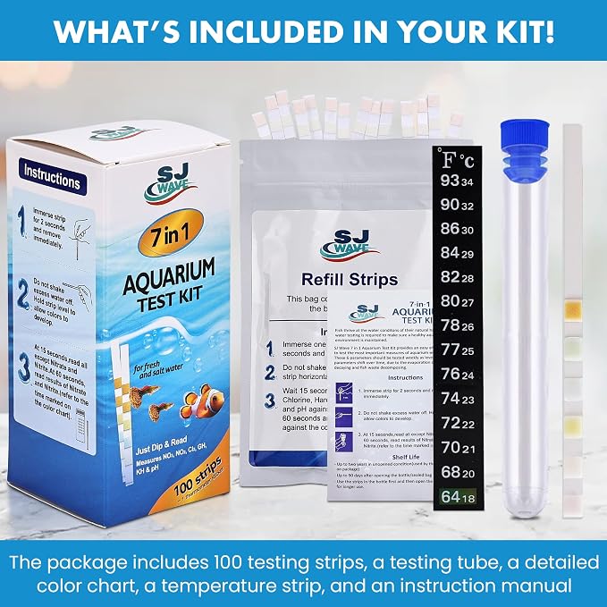 7 in 1 - Aquarium Test Strips | 100 Fast & Accurate Strips | Fish Tank - Image 6
