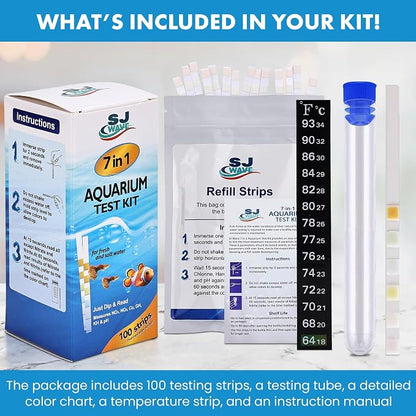 7 in 1 - Aquarium Test Strips | 100 Fast & Accurate Strips | Fish Tank - Image 6