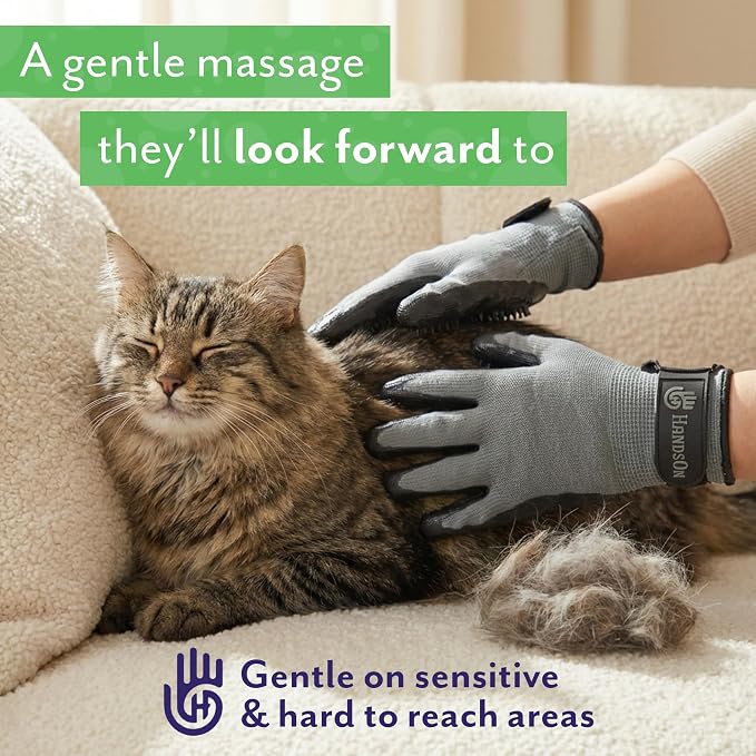 H HANDSON Pet Grooming Gloves - Image 7