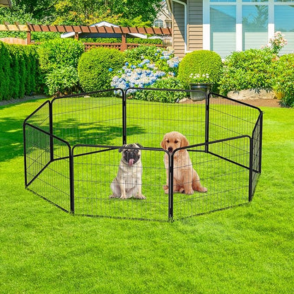 BestPet | Dog Playpen Extender | 24 Inch, 4 Panels | Heavy Duty Metal Pet - Image 6