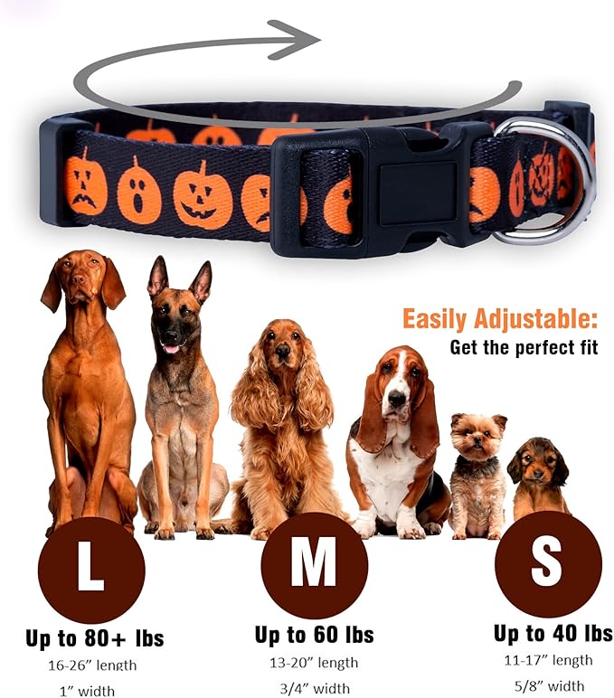 Native Pup Halloween Dog Collar- Spooky Fall Themed Horror Costume Collars- - Image 3