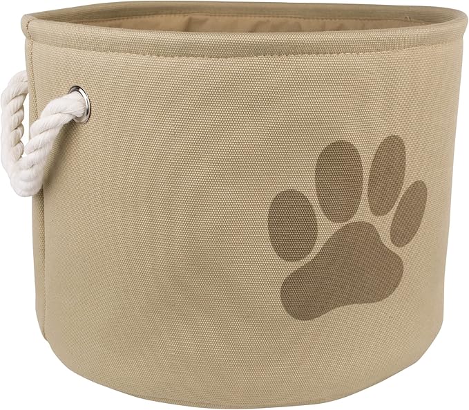 Bone Dry Pet Storage Collection Collapsible Bin, Small Round - Image 2