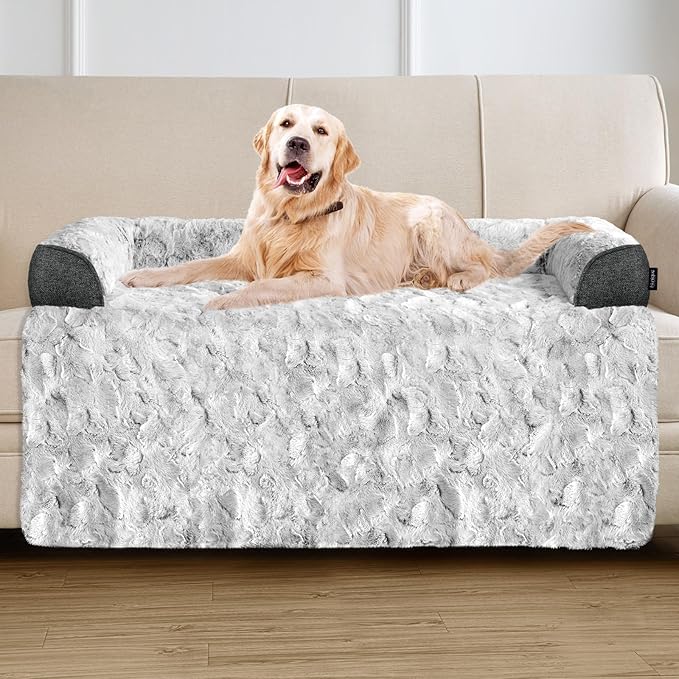 Calming Extra Large Dog Bed for Couch, 45 x 37 inch Removable Couch Cover for by blunique