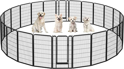 Yaheetech Dog Playpen Outdoor, 47 inch 24 Panels Dog Pen Indoor Heavy Duty by Yaheetech