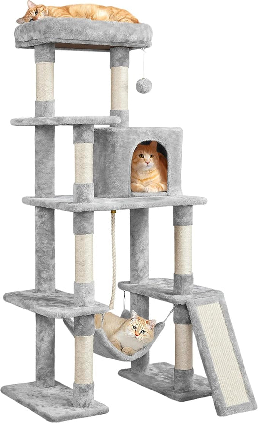 Yaheetech Cat Tree Tower 54in by Yaheetech