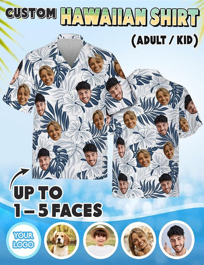 Custom Hawaiian Shirt with Face Photo Picture - Image 4