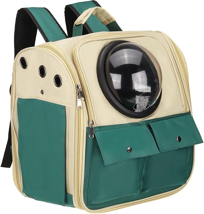 Pet Backpack Carrier, Portable and Ventilated, Oxford Cloth, Dogs Cats and by Unknown