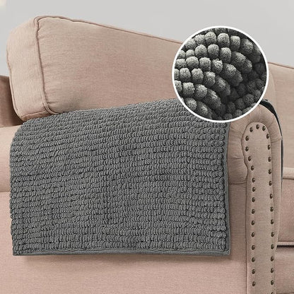 H.VERSAILTEX Plush Chenille Couch Armrest Cover 2 Packs Thick and Soft Sofa - Image 8