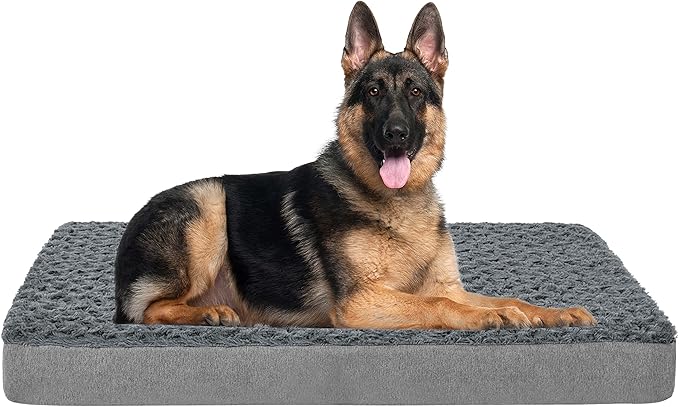 Jumbo Human Dog Bed, Orthopedic Memory Foam Pet Mat, Washable Dog Crate Bed by ABETTERLIFEWITHPET