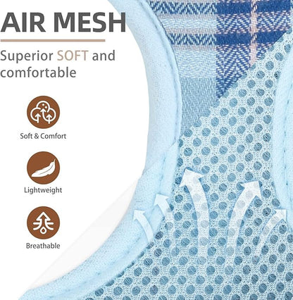 PUPTECK Adjustable Dog Harness Collar and Leash Set Step in No Pull Pet Harness - Image 2