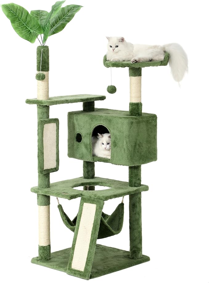 Hoopet 63IN Cat Tree Tower for Indoor Cats Large Adult, Cat Scratching Posts by HOOPET