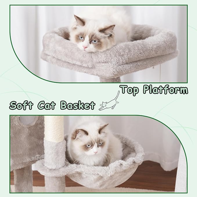 Cat Tree, 41.3" Cat Tower for Indoor Kittens - Image 6
