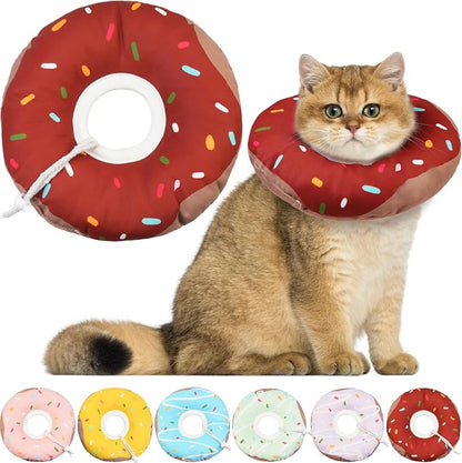 Cat Cone Collar Soft, Waterproof Cat Recovery Collars Spay Cones to Stop by Hpetppy