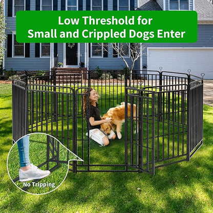 Heavy Duty Dog Playpen: 24 Steel Panels 47" Height, Square Steel Pipe - Image 3