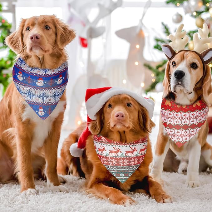 Weewooday 50 Pcs Christmas Bandanas - Image 4