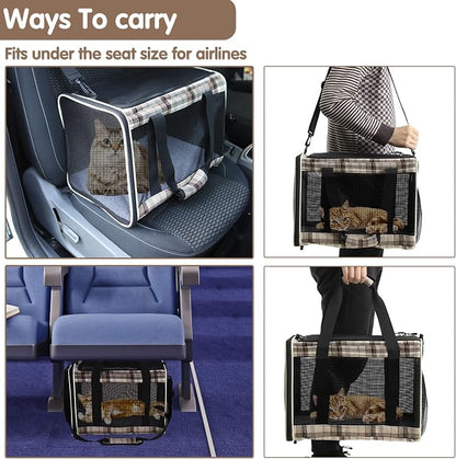 EXPAWLORER Large Cat Carrier Dog Carriers Soft - Image 7