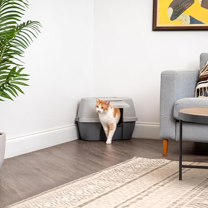 IRIS USA Corner Cat Litter Box Enclosure - Image 9