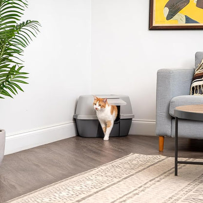 IRIS USA Corner Cat Litter Box Enclosure - Image 9