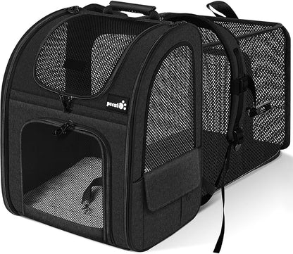 Pecute Cat Backpack Carrier Expandable, Pet Backpack by pecute