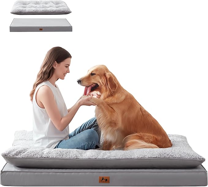 2-Pack XL Waterproof Dog Bed Large Size Dogs, Plush Cushion & Orthopedic by WARMREST