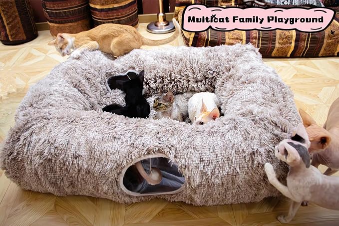 XxingSheep 4 Cave Shuttled XL Cat Tunnel Bed - Image 2