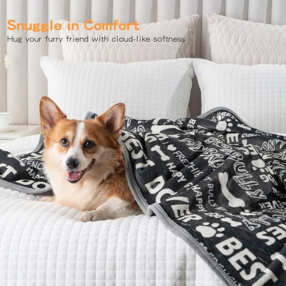 Waterproof Dog Blankets Pet Blanket 60"x80", Soft Fluffy Sofa Car Bed Protector - Image 5