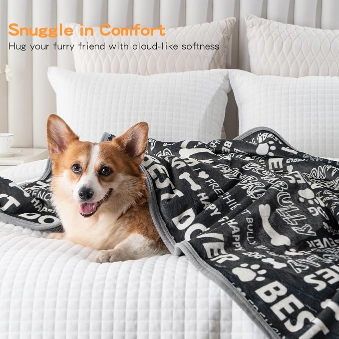 Waterproof Dog Blankets Pet Blanket 50"x60", Soft Fluffy Sofa Car Bed Protector - Image 5