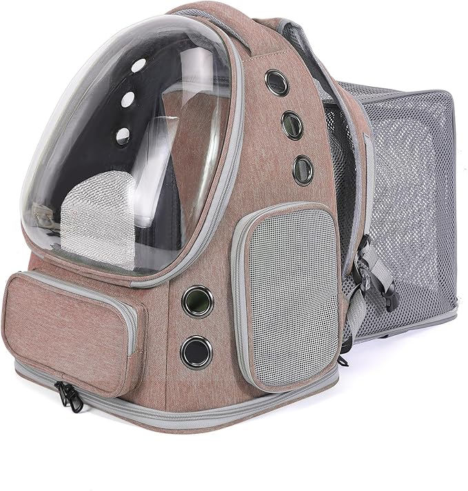 Cat Backpack Carrier for Large Cats, Expandable Cat Bubble Backpack, Dog by GixDix
