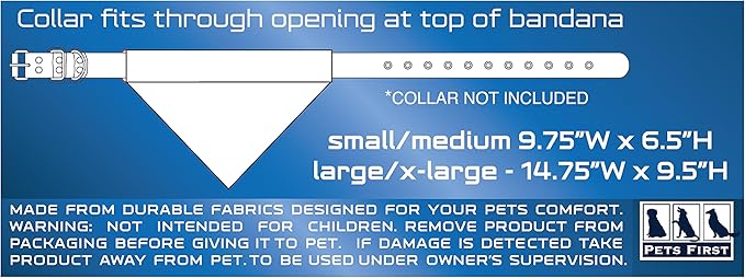 Pets First NCAA Reversible Bandana. North Carolina Tar Heels Sports Fan Pet - Image 5