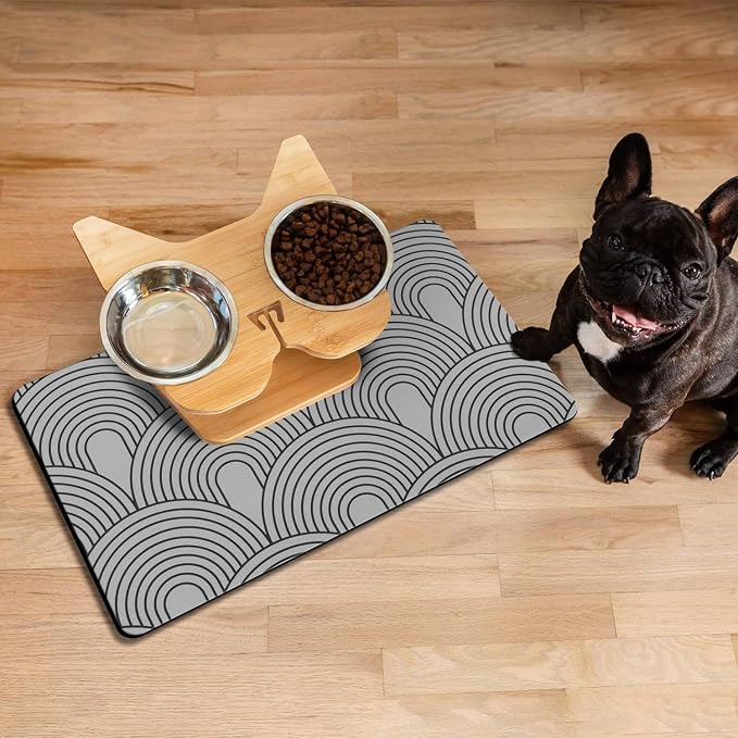 Dog Food Mats for Floors Absorbent, Pet Cat Food Mat - Image 6