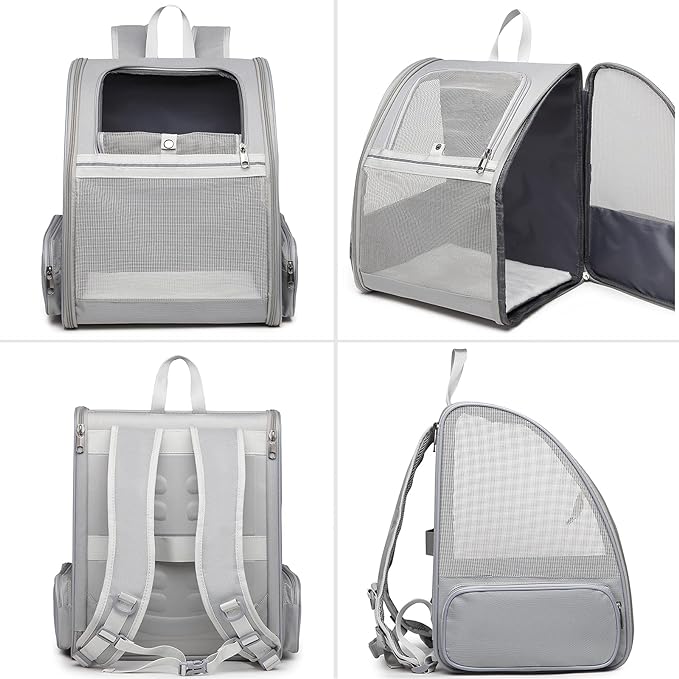 Texsens Pet Backpack Carrier for Small Cats Dogs | Ventilated Design, Safety - Image 3