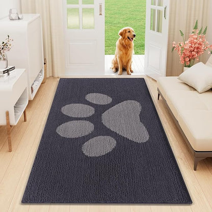 Buganda Dog Door Mat for Muddy Paws, Absorbent Dirt Trapper Non Slip Indoor by Buganda