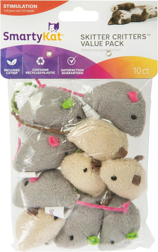 SmartyKat Skitter Critters Value Pack Catnip Cat Toys by SmartyKat